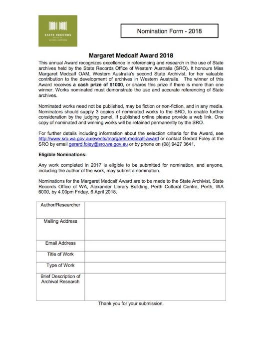 Margaret Medcalf Award nomination form_2018
